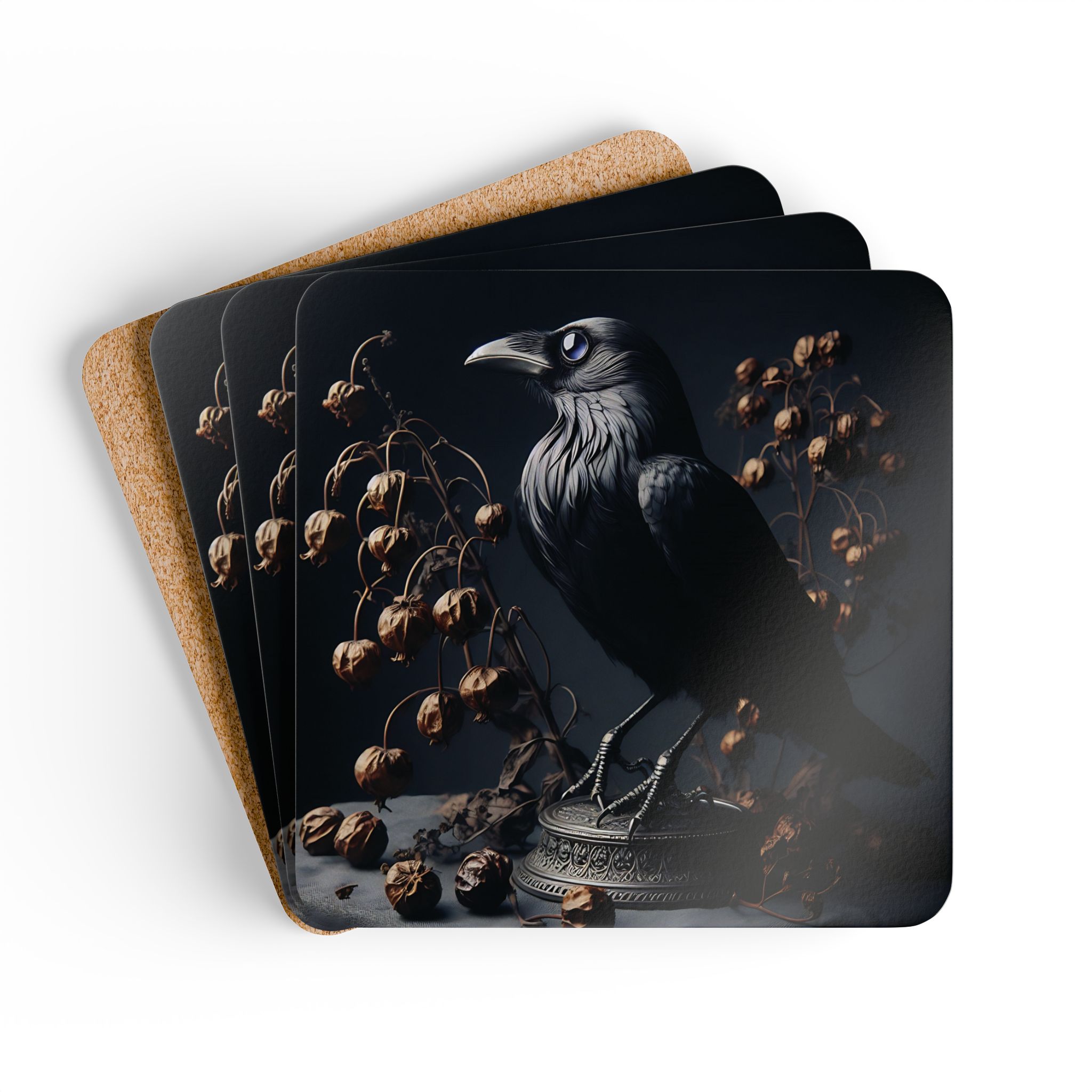 Darkest Raven Coasters