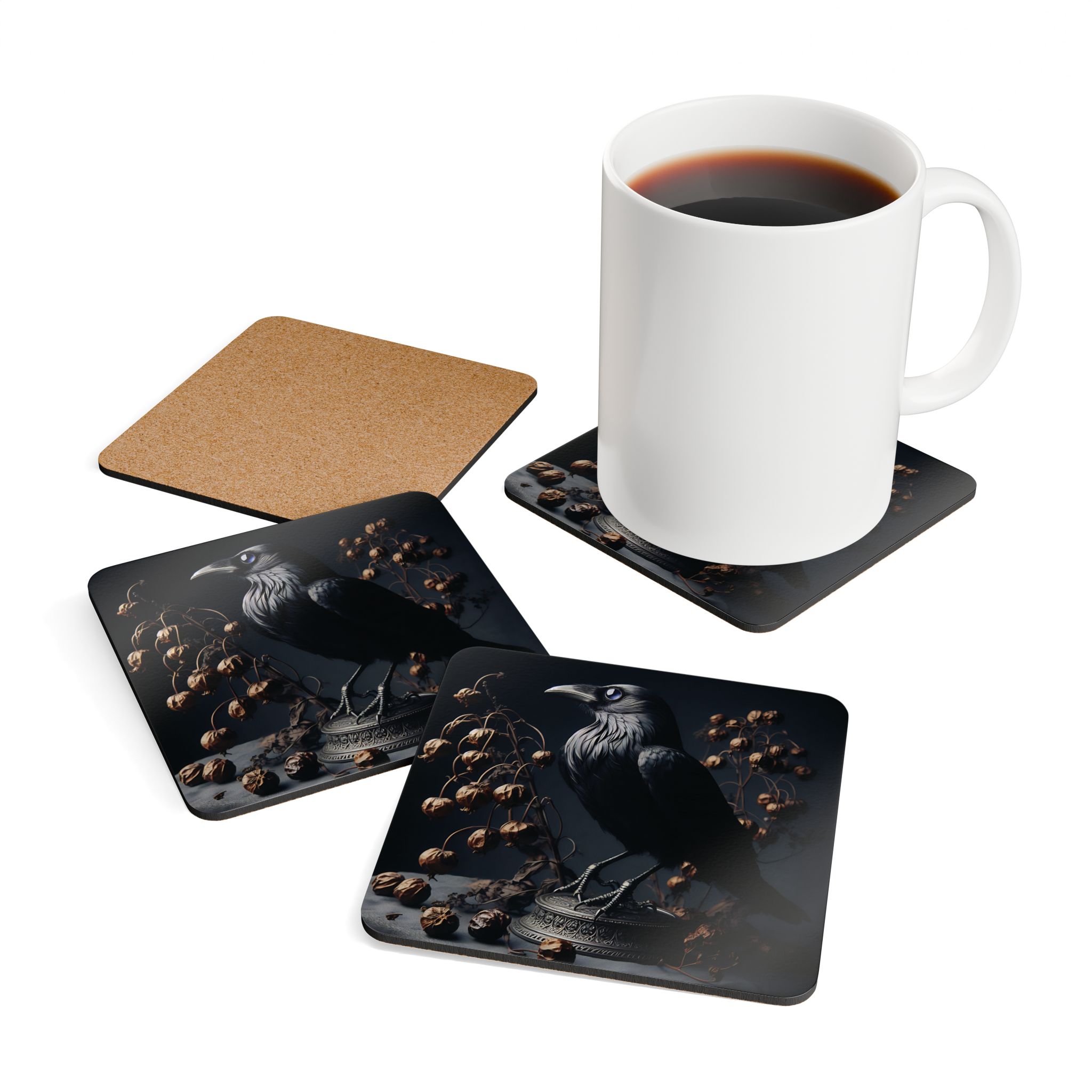 Darkest Raven Coasters