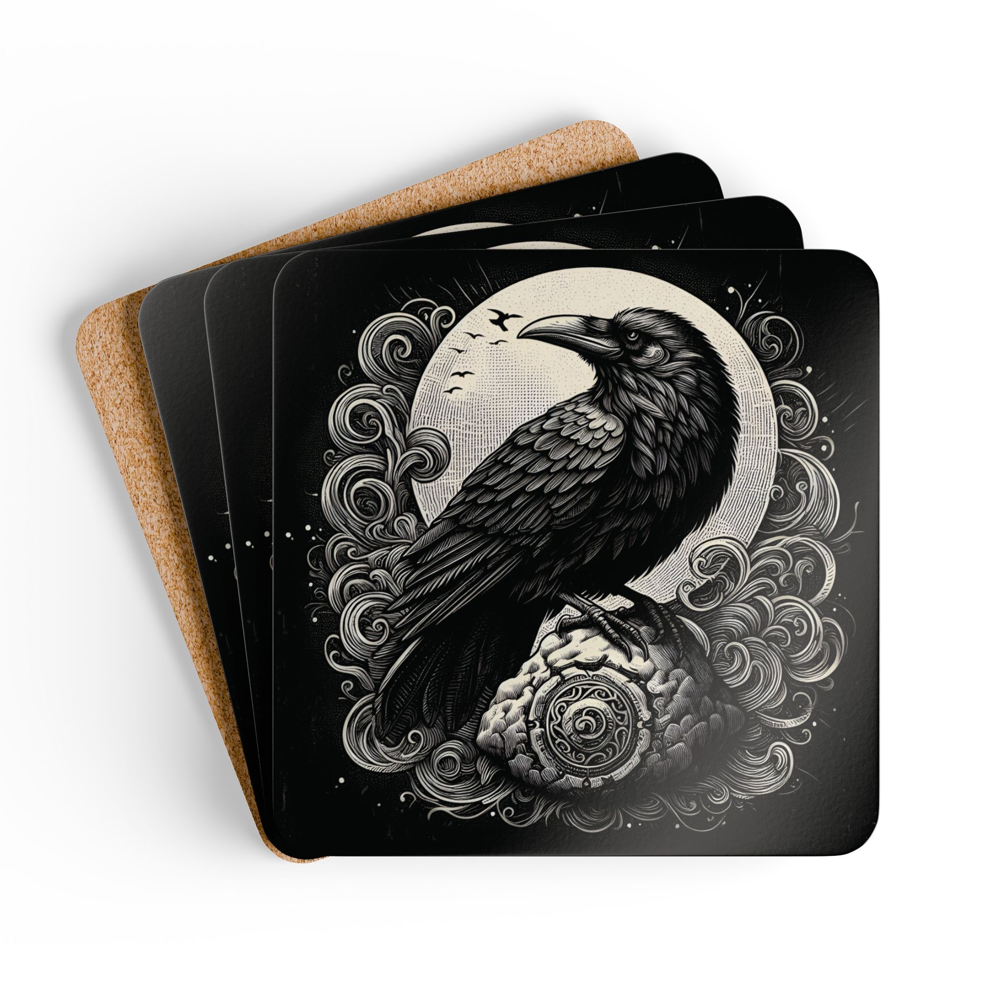 Raven's Death Watch Coasters