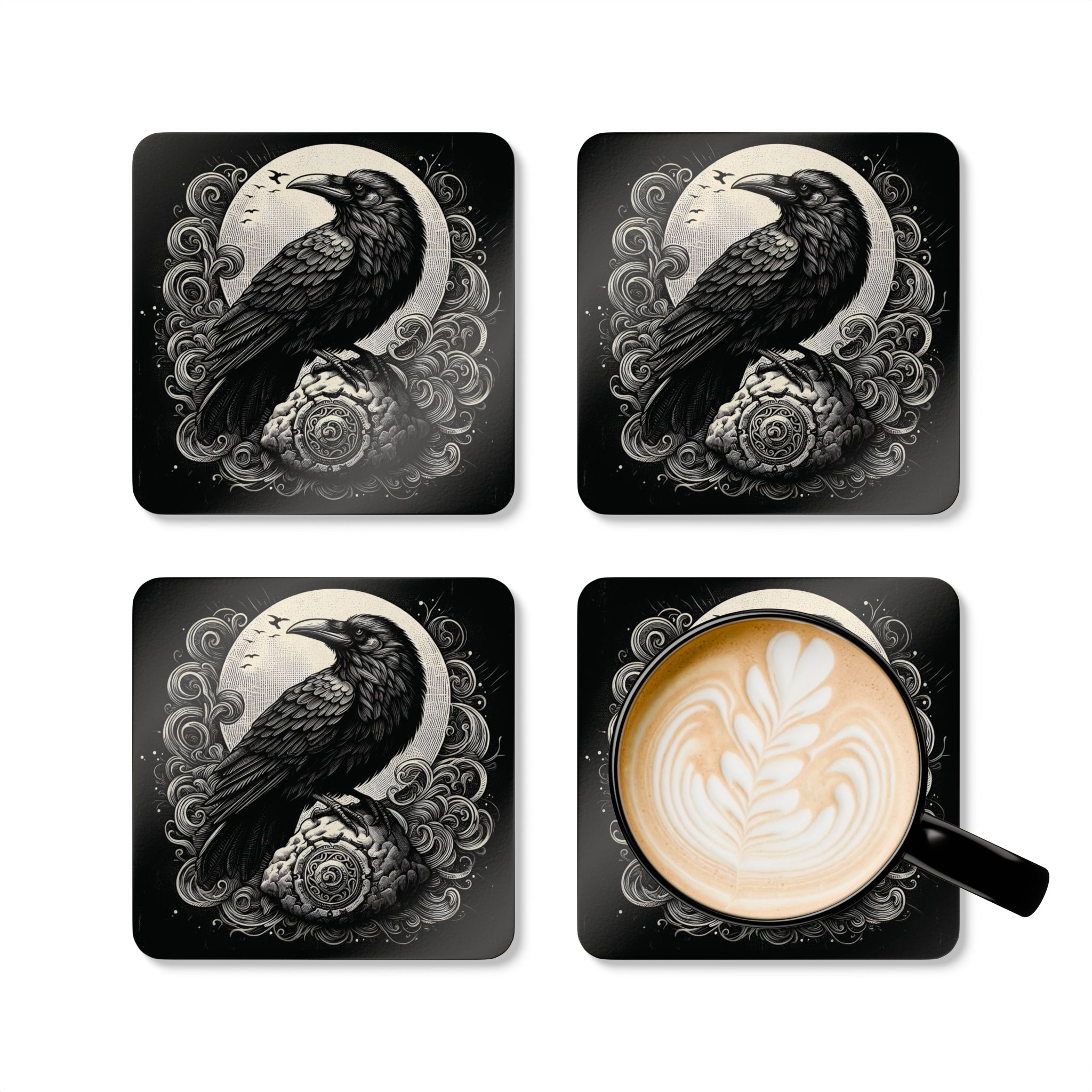 Raven's Death Watch Coasters