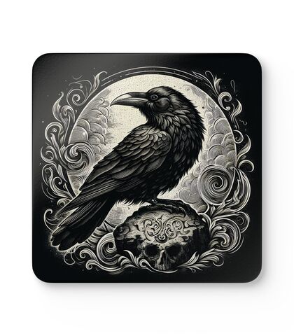 Raven's Grim Throne Coasters