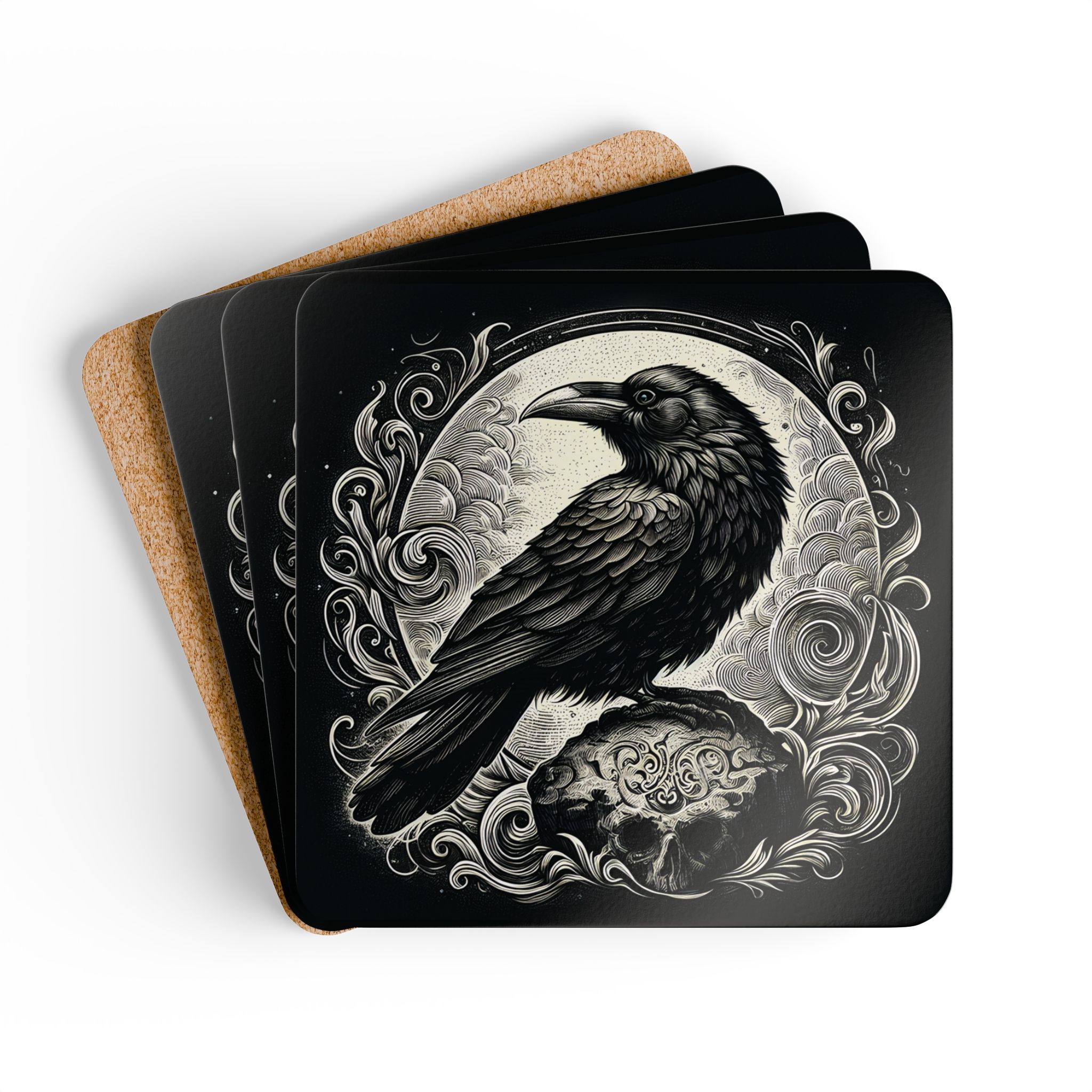 Raven's Grim Throne Coasters